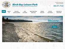 Tablet Screenshot of birchbayleisurepark.com